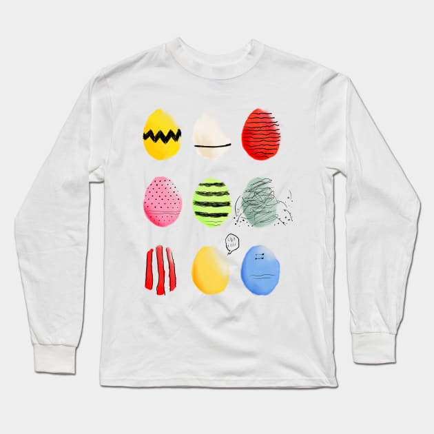 Li'l Eggs Long Sleeve T-Shirt by m1a2